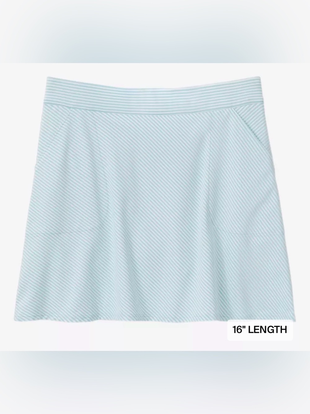 Peter Millar Vista Stripe Sally Trim Women's 16" Golf Skort M NWT $140